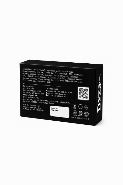 Byzas Activated Charcoal Detox Soap